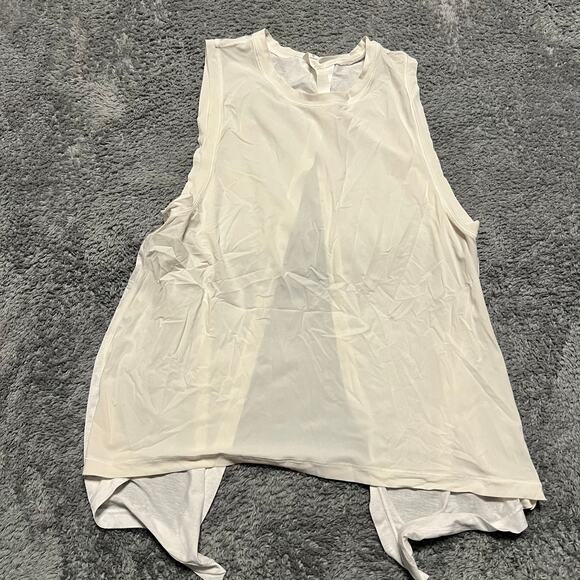 Lululemon Tank Top Shirt Womens 4 All Tied Up Tank Top Open Back ** - Picture 1 of 6